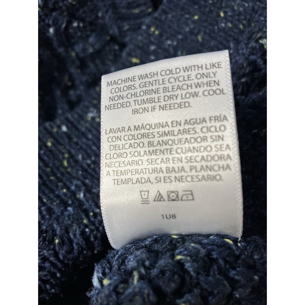 Time and Tru Womens Blue Speckled Knit Sweater Large - Picture 4 of 7